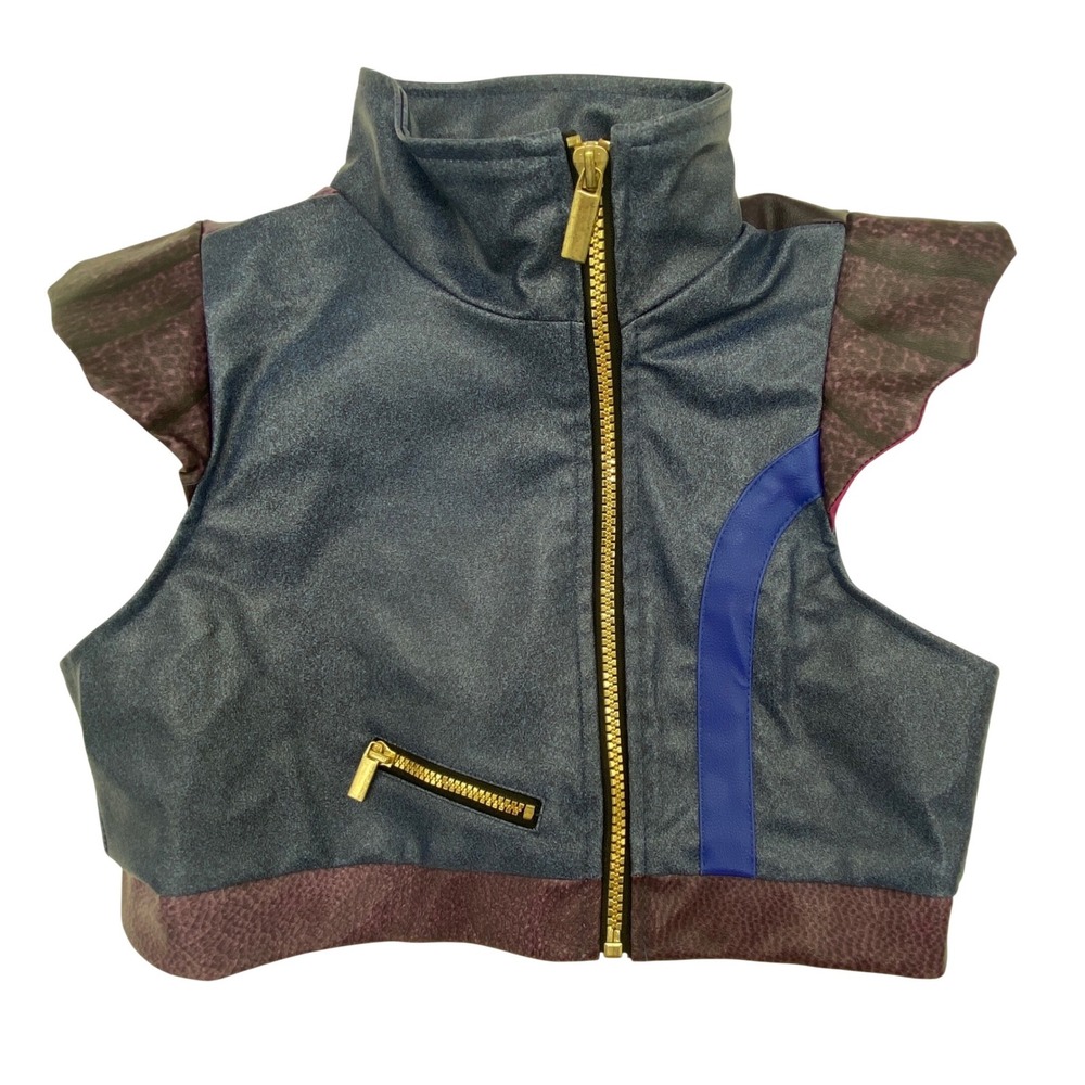Disney Descendants 3 Evie Costume Vest Spirit Halloween Blue Purple Heart Kids M